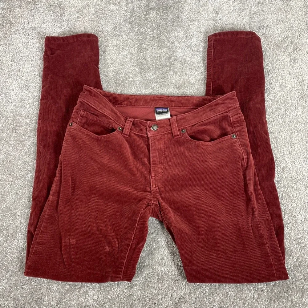 Patagonia Corduroy Pants Womens 29 Fitted Slim Fit (Sz Tag 26) Organic Cotton